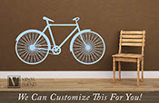 Road bicycle retro vintage wall vinyl decal graphic a sports wall decor for bikers and bike fans various sizes XS-XL 2458